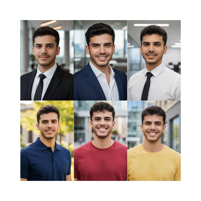 Download professional AI headshots within minutes