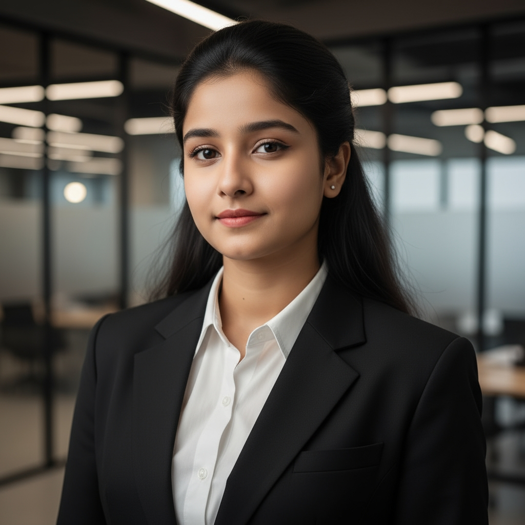 AI headshot result after processing - female 03