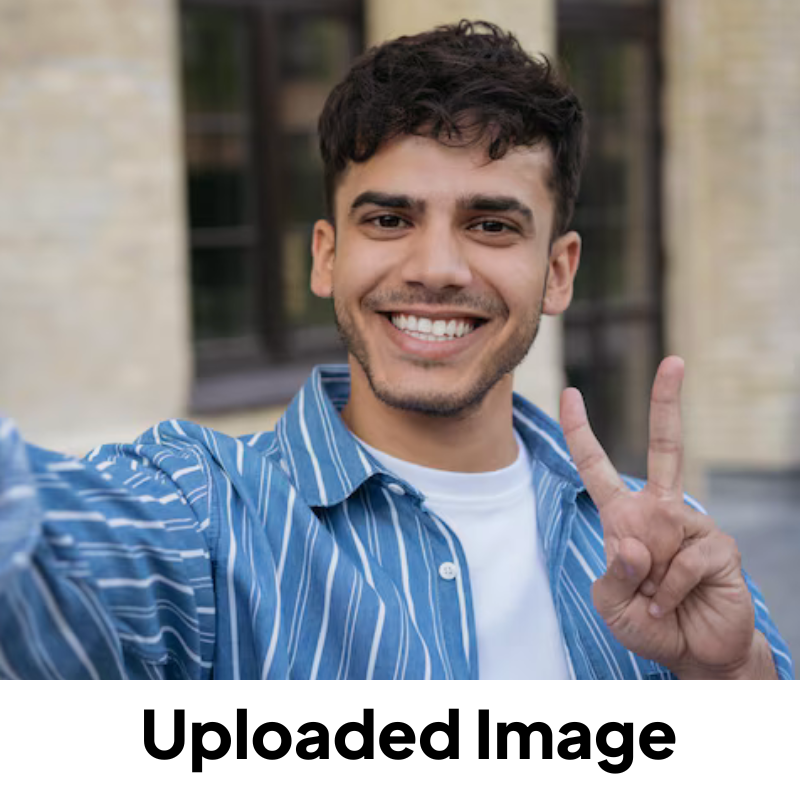 Uploaded selfie used for AI video generation